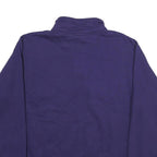 CHAMPION Mens Purple Carroll 1/4 Zip Sweatshirt L Cotton Blend Pullover