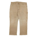 DICKIES Mens Regular Fit Jeans Beige Cotton Blend W40 L30 Workwear Utility