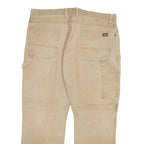 DICKIES Mens Regular Fit Jeans Beige Cotton Blend W40 L30 Workwear Utility