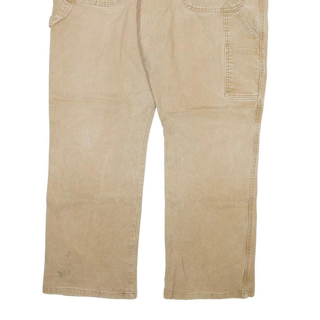 DICKIES Mens Regular Fit Jeans Beige Cotton Blend W40 L30 Workwear Utility