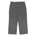 M&S Womens Polyester Blend Grey Relaxed Straight Leg Trousers W34 L27 Workwear