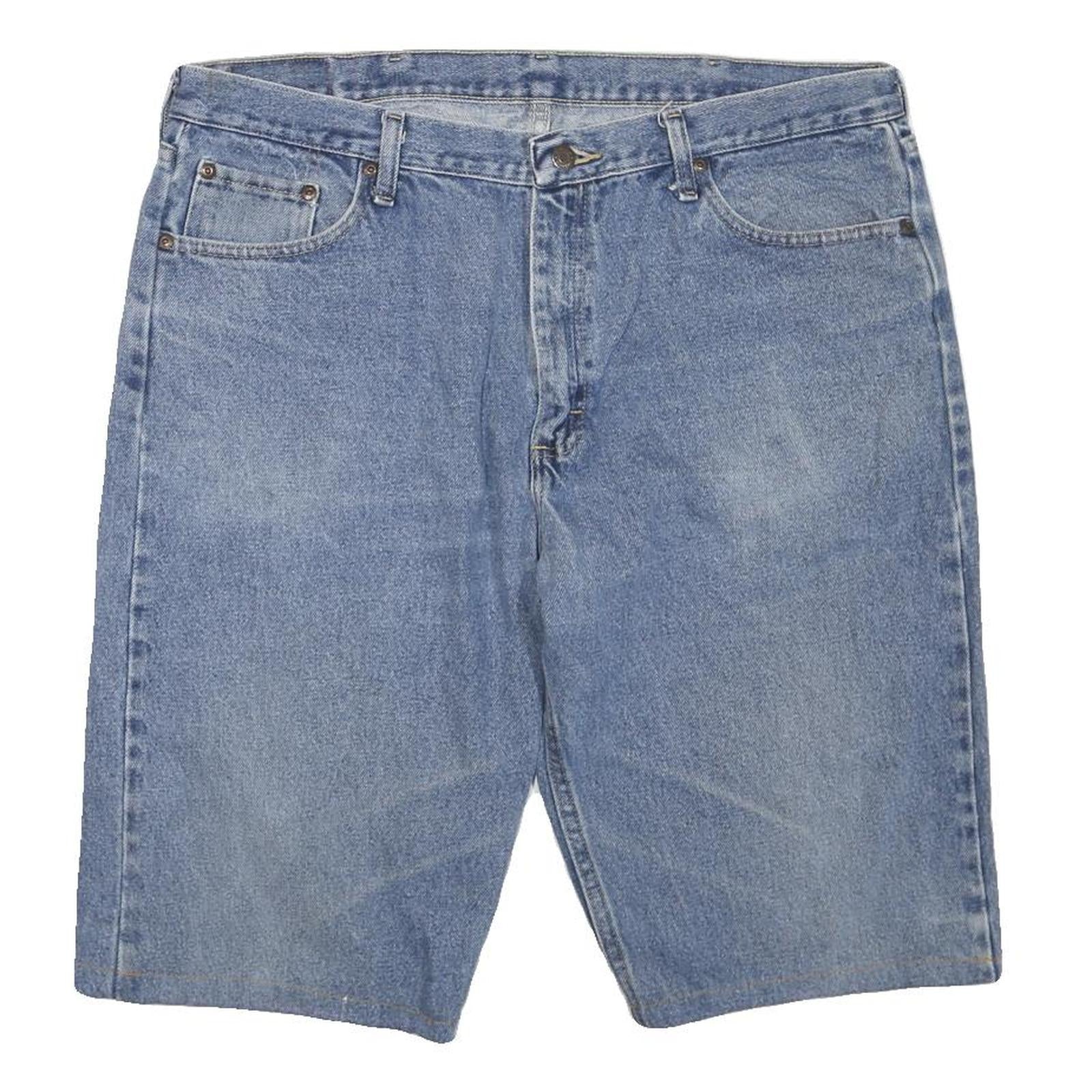 WRANGLER Womens Denim Blue Casual Shorts XL W40 Classic Fit 5-Pocket Design