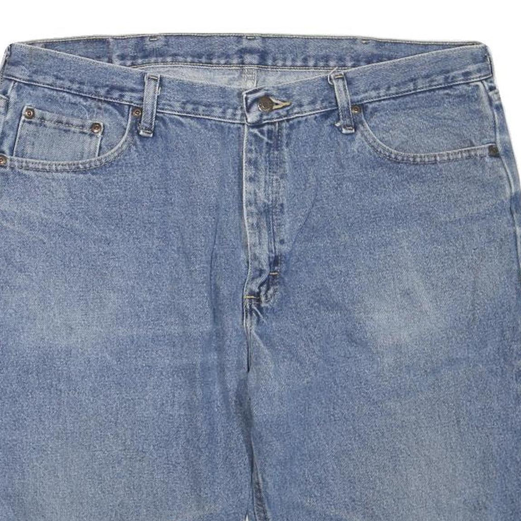 WRANGLER Womens Denim Blue Casual Shorts XL W40 Classic Fit 5-Pocket Design