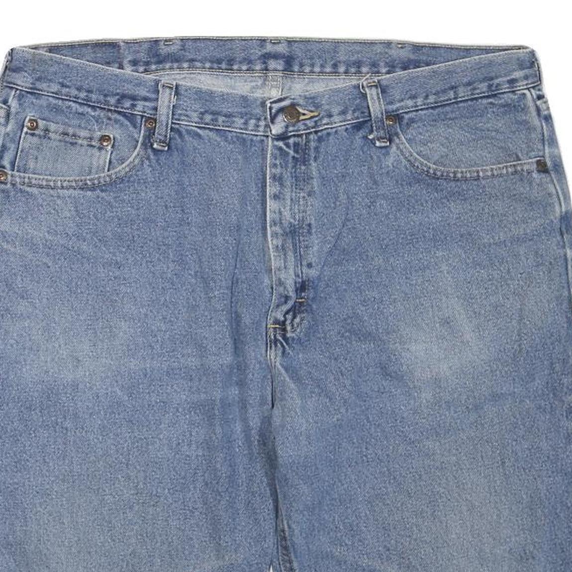 WRANGLER Womens Denim Blue Casual Shorts XL W40 Classic Fit 5-Pocket Design