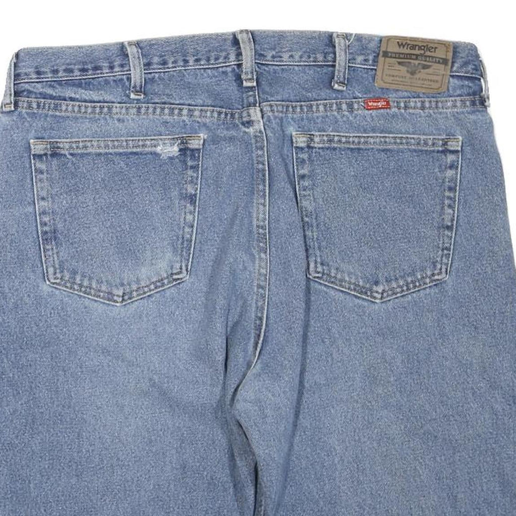 WRANGLER Womens Denim Blue Casual Shorts XL W40 Classic Fit 5-Pocket Design