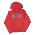 Mens Red Saratoga Falcons Hoodie Pullover S Cotton Casual Sportswear