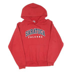 Mens Red Saratoga Falcons Hoodie Pullover S Cotton Casual Sportswear