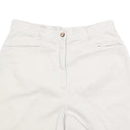 KIM RODGERS Womens White Casual Cotton Blend Shorts S W28 Comfortable Summer