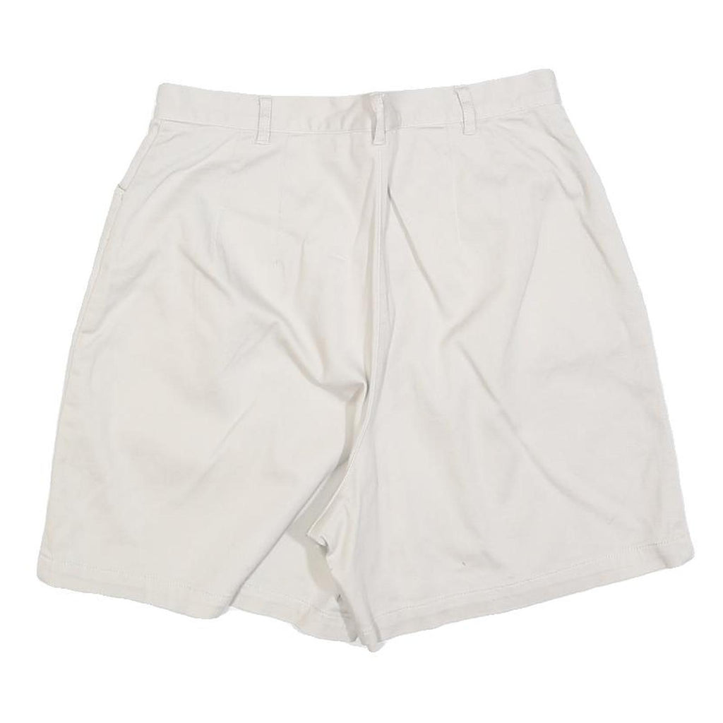 KIM RODGERS Womens White Casual Cotton Blend Shorts S W28 Comfortable Summer