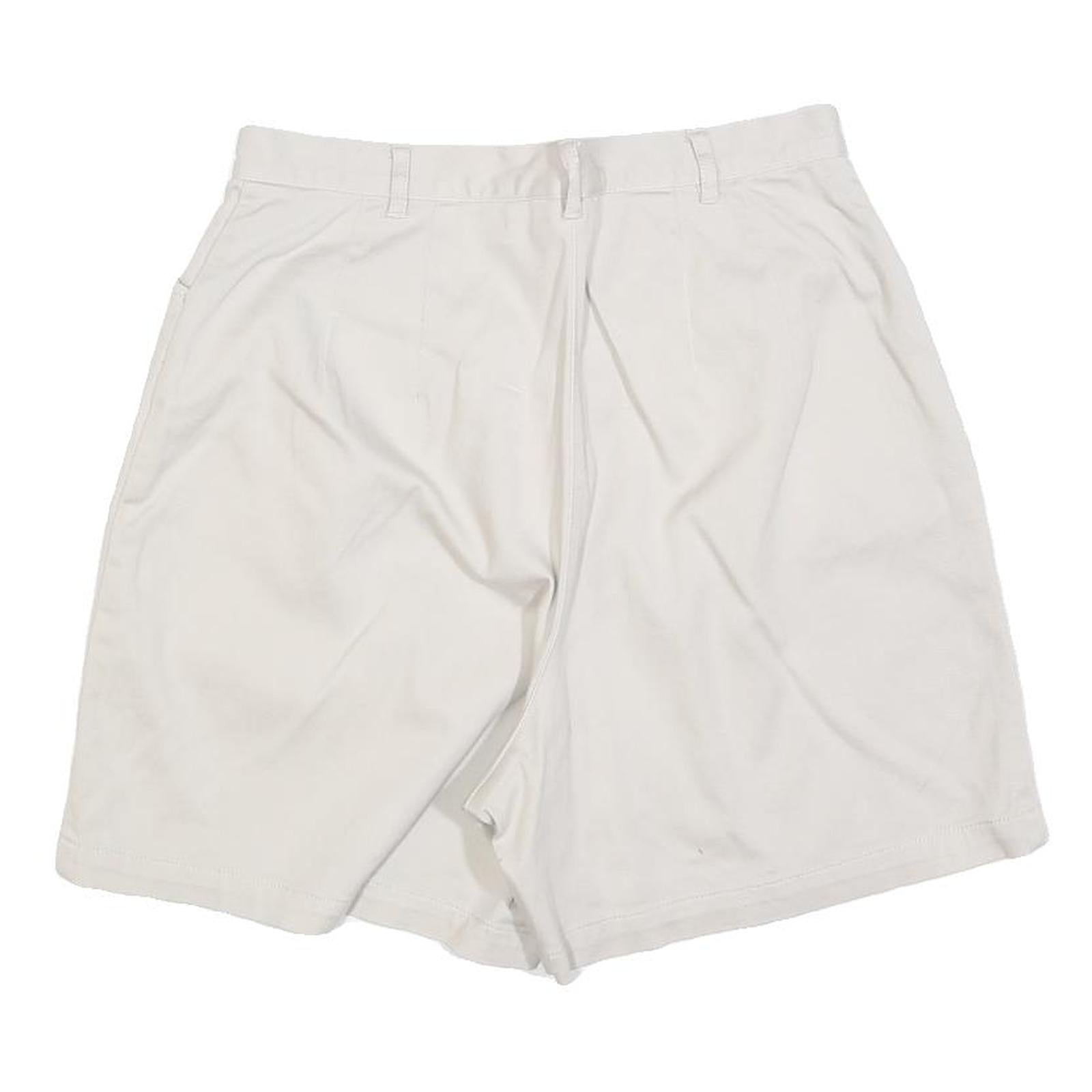 KIM RODGERS Womens White Casual Cotton Blend Shorts S W28 Comfortable Summer