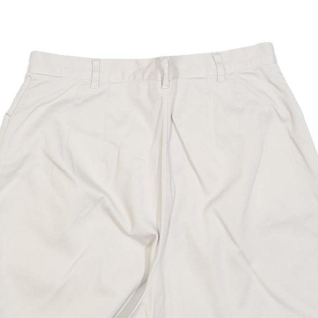KIM RODGERS Womens White Casual Cotton Blend Shorts S W28 Comfortable Summer