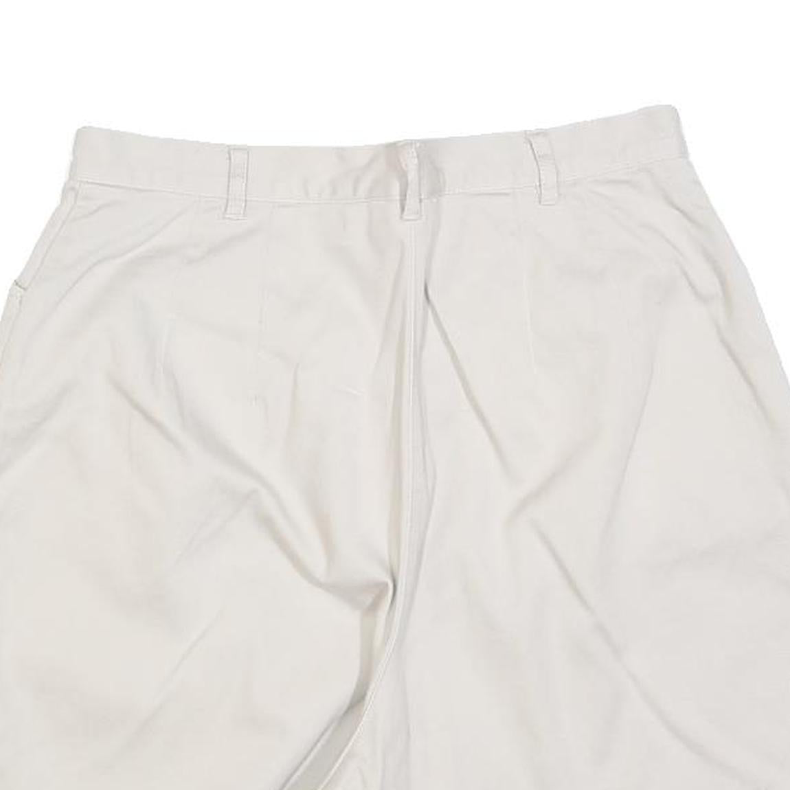 KIM RODGERS Womens White Casual Cotton Blend Shorts S W28 Comfortable Summer