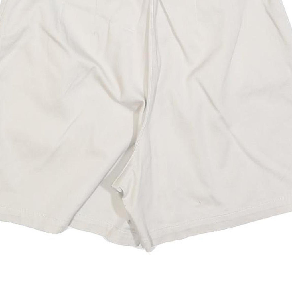 KIM RODGERS Womens White Casual Cotton Blend Shorts S W28 Comfortable Summer