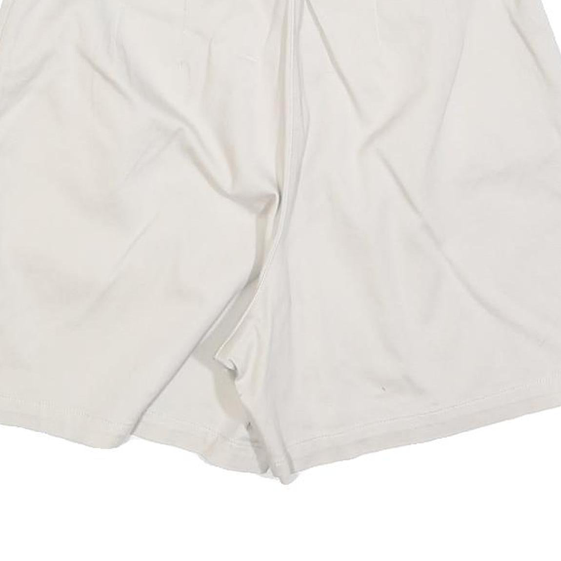 KIM RODGERS Womens White Casual Cotton Blend Shorts S W28 Comfortable Summer