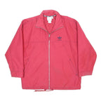 ADIDAS Mens Red L Cotton Blend Jacket Zip Classic Sportswear Track M L
