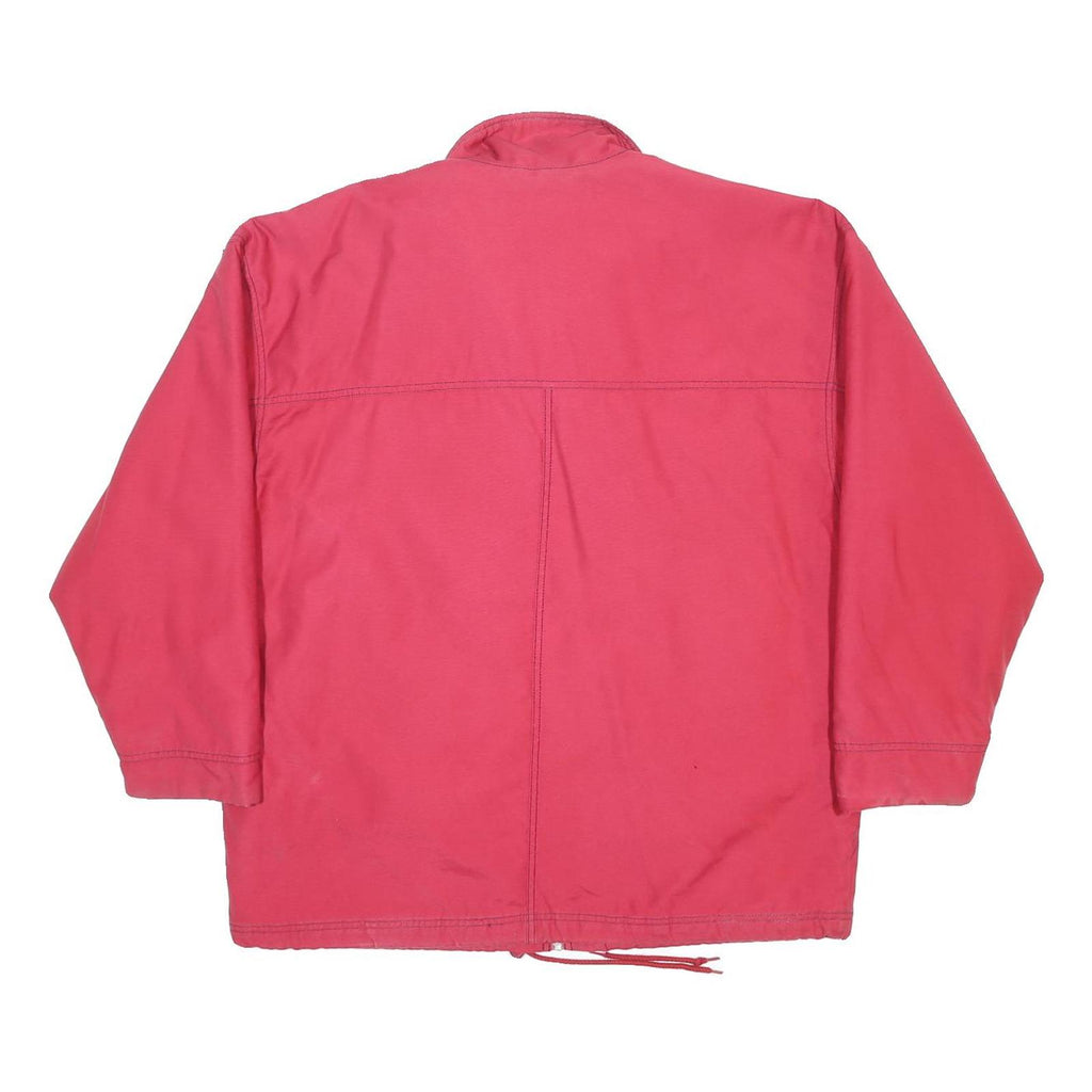 ADIDAS Mens Red L Cotton Blend Jacket Zip Classic Sportswear Track M L