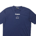 KAPPA Mens Blue Graphic T-Shirt M Short Sleeve Crew Neck Polyester Casual