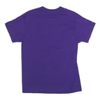GILDAN Mens Purple Seymour Baseball Graphic T-Shirt M Short Sleeve Crew Neck
