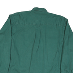 PARADOX Mens Green Cotton Blend Shirt L Button-Down Collar Long Sleeve Casual