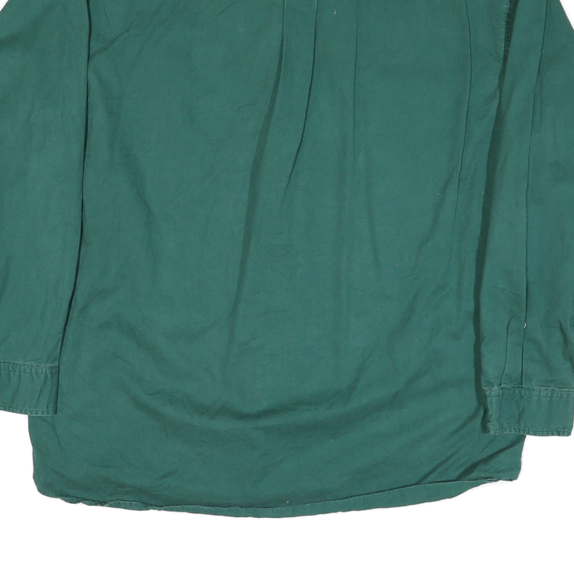 PARADOX Mens Green Cotton Blend Shirt L Button-Down Collar Long Sleeve Casual