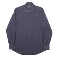 PAL ZILERI Mens Blue Cotton Shirt M Classic Buttoned Pocket Long Sleeve
