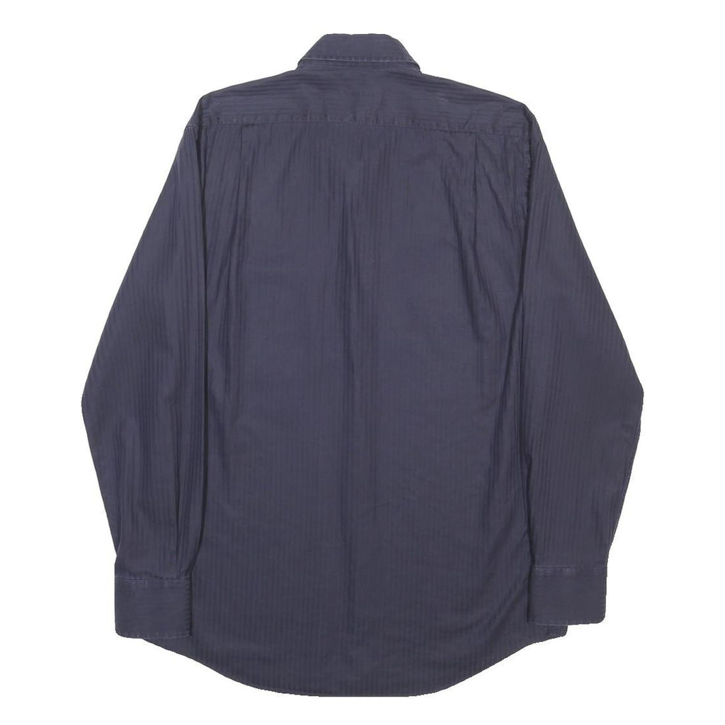 PAL ZILERI Mens Blue Cotton Shirt M Classic Buttoned Pocket Long Sleeve