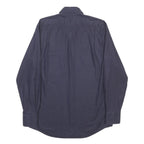PAL ZILERI Mens Blue Cotton Shirt M Classic Buttoned Pocket Long Sleeve