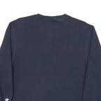 CHAMPION Mens Navy Blue Football Print Crew Neck XL Sweatshirt Cotton Blend