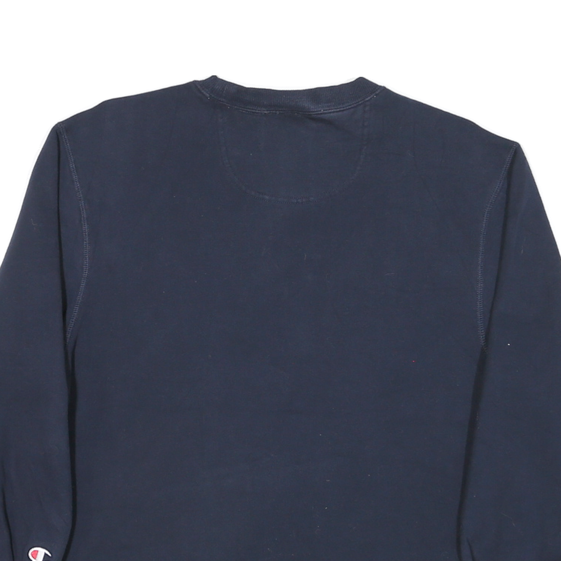 CHAMPION Mens Navy Blue Football Print Crew Neck XL Sweatshirt Cotton Blend