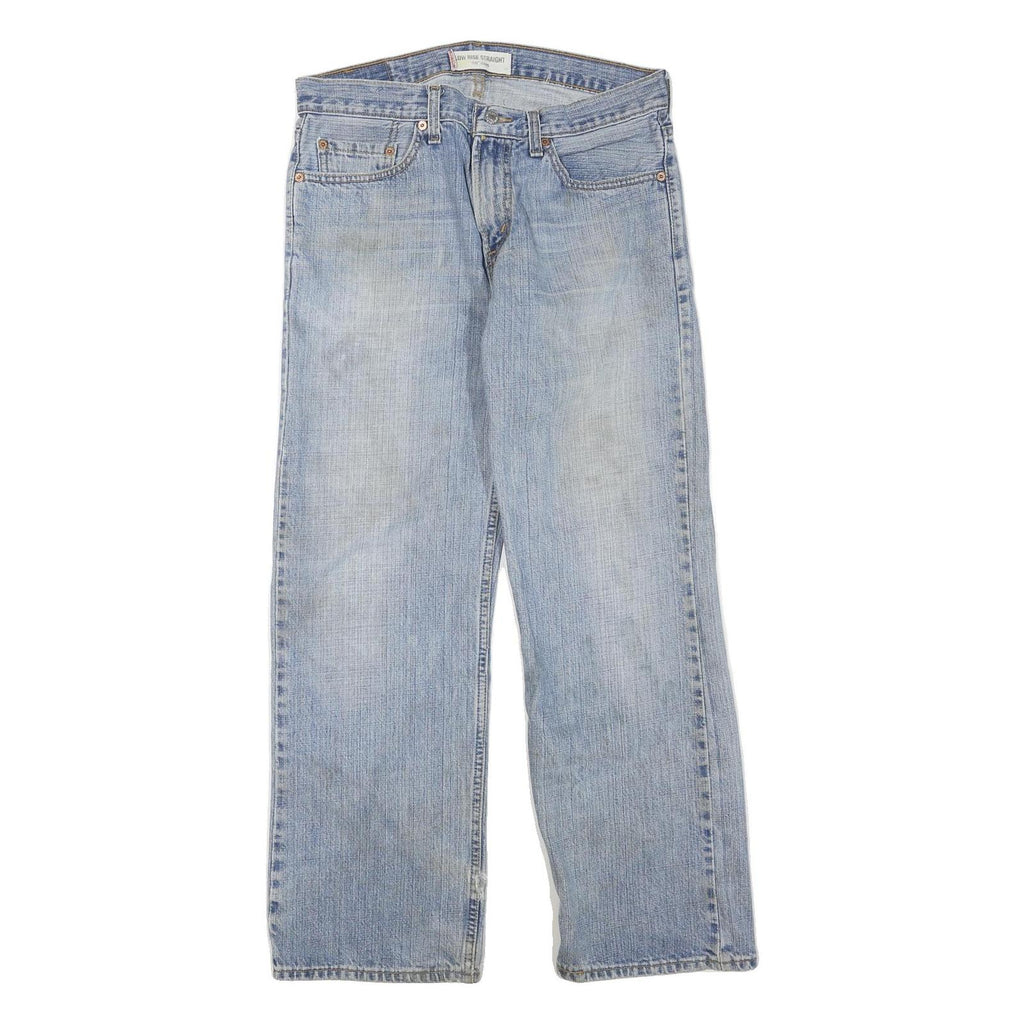 LEVI'S Womens 529 Regular Straight Denim Light Blue W31 L30 Classic Fit Zip Fly