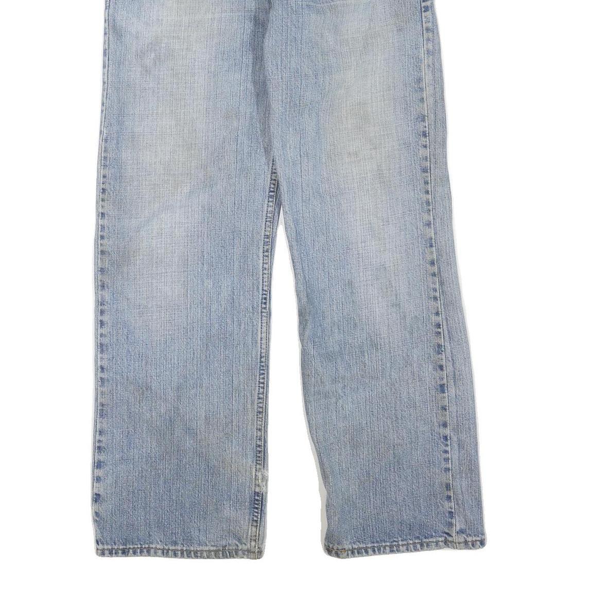 LEVI'S Womens 529 Regular Straight Denim Light Blue W31 L30 Classic Fit Zip Fly