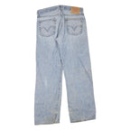 LEVI'S Womens 529 Regular Straight Denim Light Blue W31 L30 Classic Fit Zip Fly