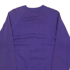 JERZEES Womens Purple Crew Neck L Sweatshirt Cotton Blend Pullover Woven