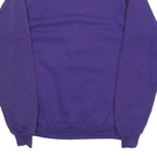 JERZEES Womens Purple Crew Neck L Sweatshirt Cotton Blend Pullover Woven