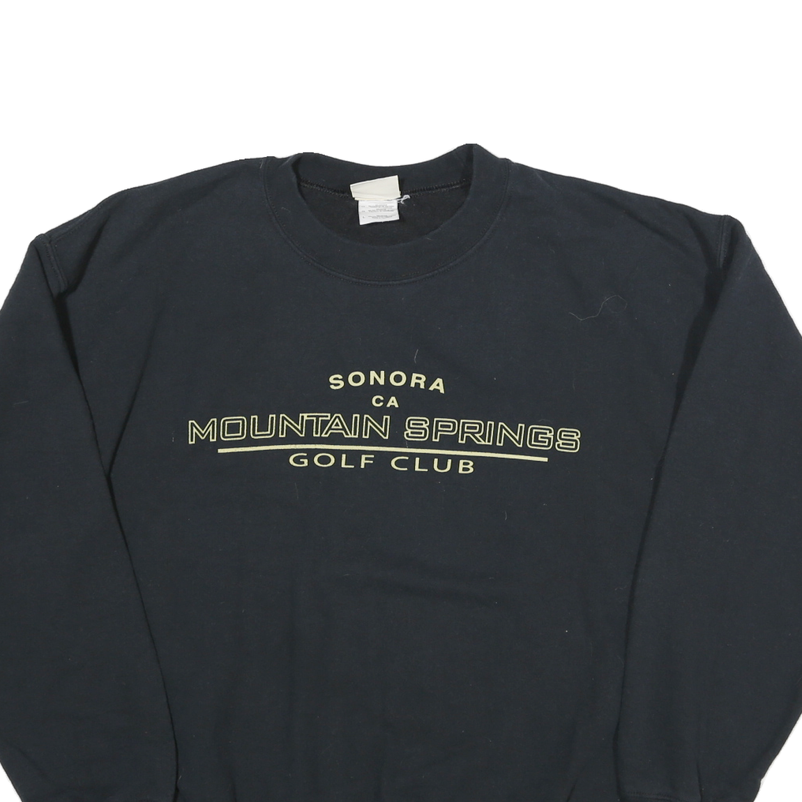 OARSMAN Mens Black Sonora CA Mountain Springs Golf Club Crew Neck XL Cotton