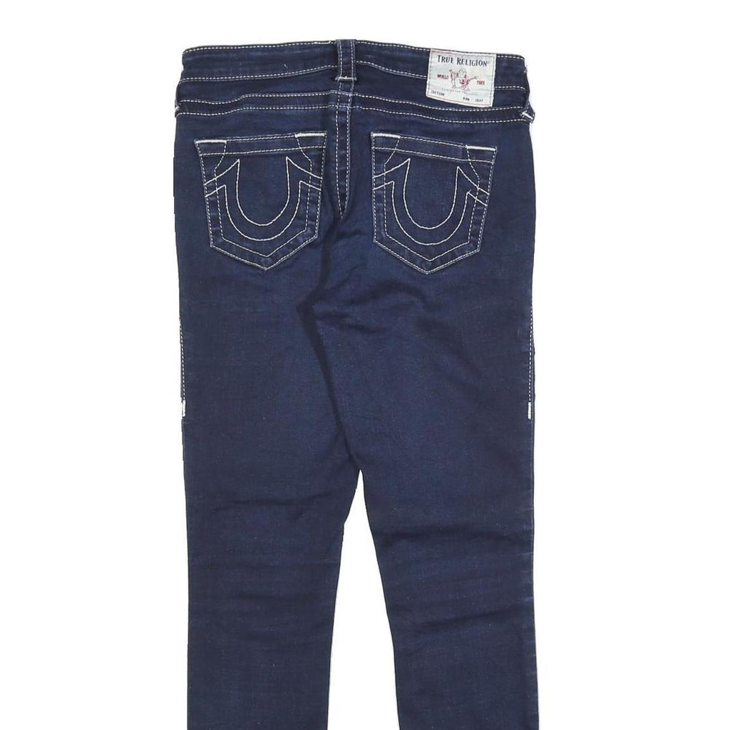 TRUE RELIGION Womens Slim Blue Denim Slim Jeans W28 L28 Stylish Casual