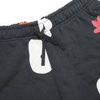 AIR JORDAN Mens Black Cotton Blend Casual Shorts L W30 Abstract Pattern