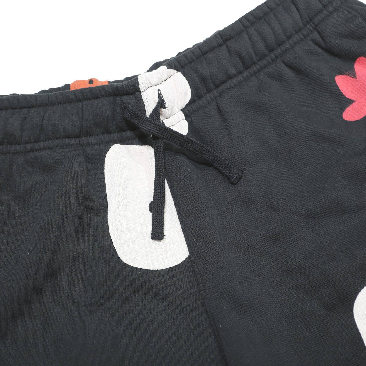 AIR JORDAN Mens Black Cotton Blend Casual Shorts L W30 Abstract Pattern