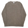 COLUMBIA Mens Beige Patterned Cotton Jumper Crew Neck Basic Knit XL Casual