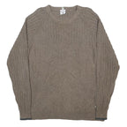 COLUMBIA Mens Beige Patterned Cotton Jumper Crew Neck Basic Knit XL Casual