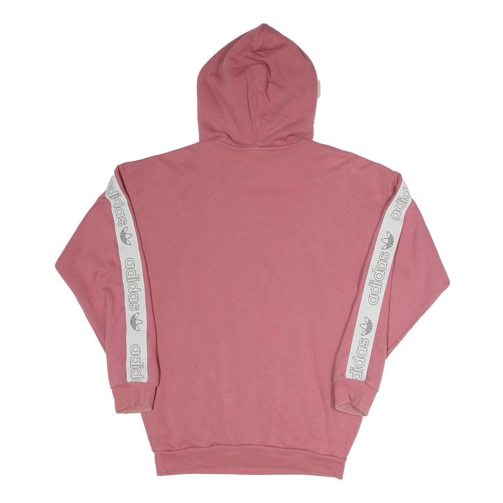 ADIDAS Womens Pink Hoodie UK 6 Cotton Blend Casual Pullover Sweatshirt