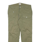 LEVI'S Womens Cotton Blend Olive Slim Straight Trousers W32 L26 Utility Pocket