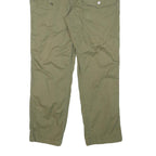 LEVI'S Womens Cotton Blend Olive Slim Straight Trousers W32 L26 Utility Pocket