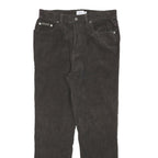 CALVIN KLEIN JEANS Womens Cotton Blend Black Slim Slim Straight Trousers W28 L26