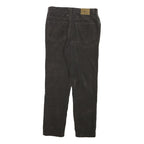 CALVIN KLEIN JEANS Womens Cotton Blend Black Slim Slim Straight Trousers W28 L26