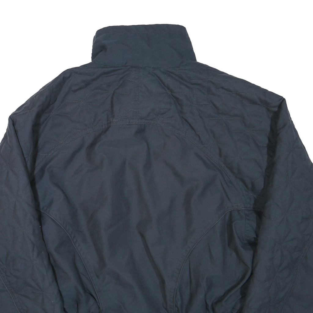 FILA Womens Navy Quilted Jacket L Polyester Blend Zip Casual Sportswear