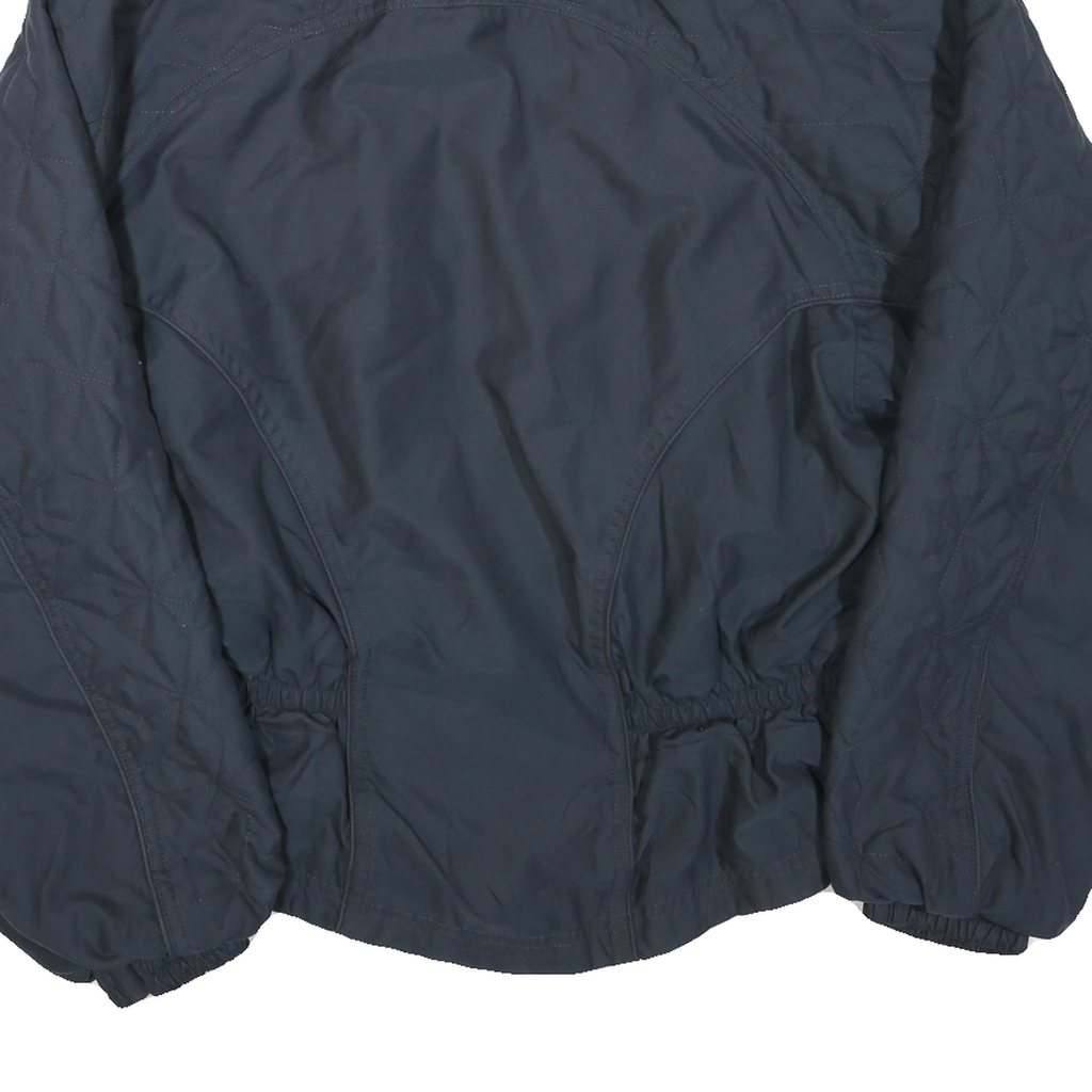 FILA Womens Navy Quilted Jacket L Polyester Blend Zip Casual Sportswear