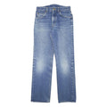 LEE Womens Regular Fit Blue Denim Jeans W27 L29 Classic Cotton Blend Zip