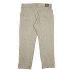 LEE Mens Jeans Beige Regular Straight Denim Cotton W36 L29 Classic Zip Pockets