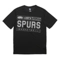 NBA Mens Black Spurs Basketball T-Shirt M Short Sleeve Crew Neck Graphic Print